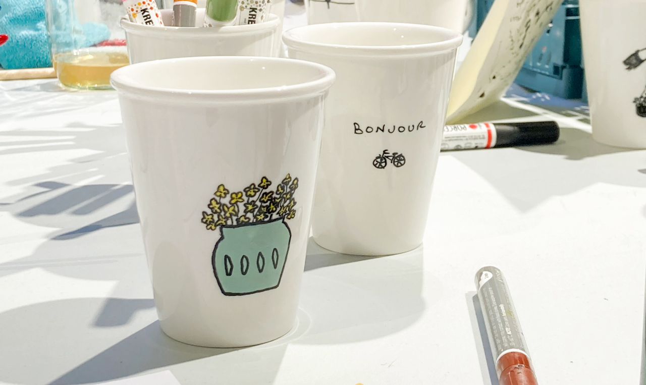 Atelier peinture sur porcelaine sans four - 26 avril