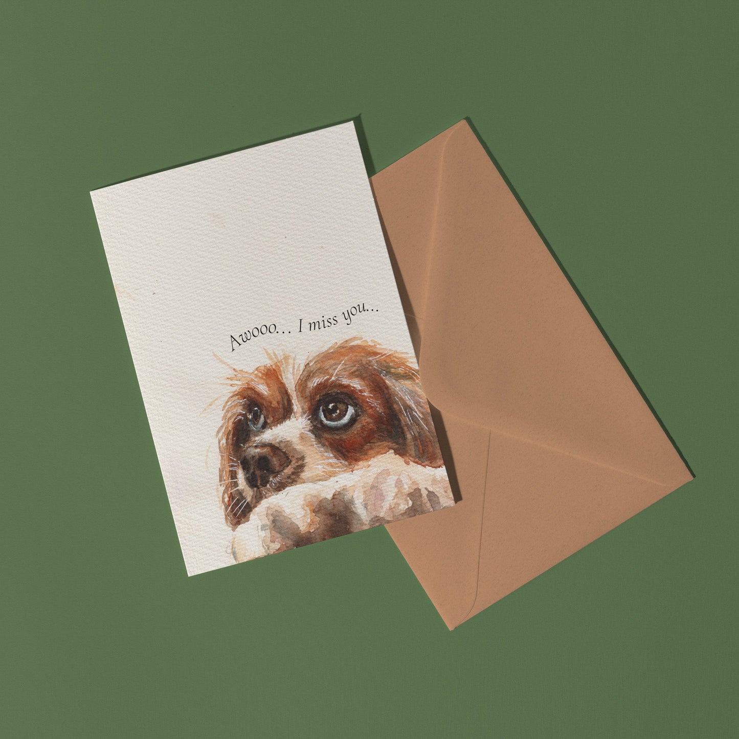 Carte de voeux "Tu me manques"