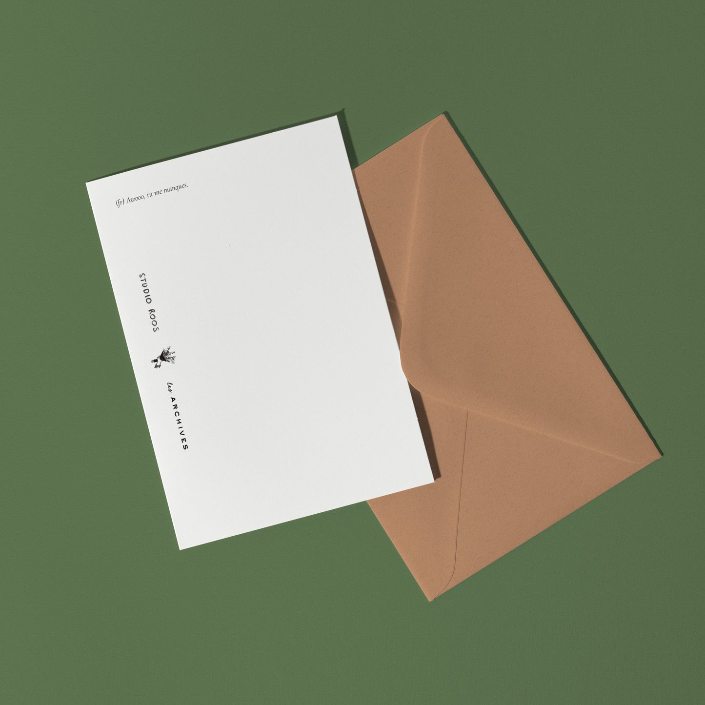 Carte de voeux "Tu me manques"