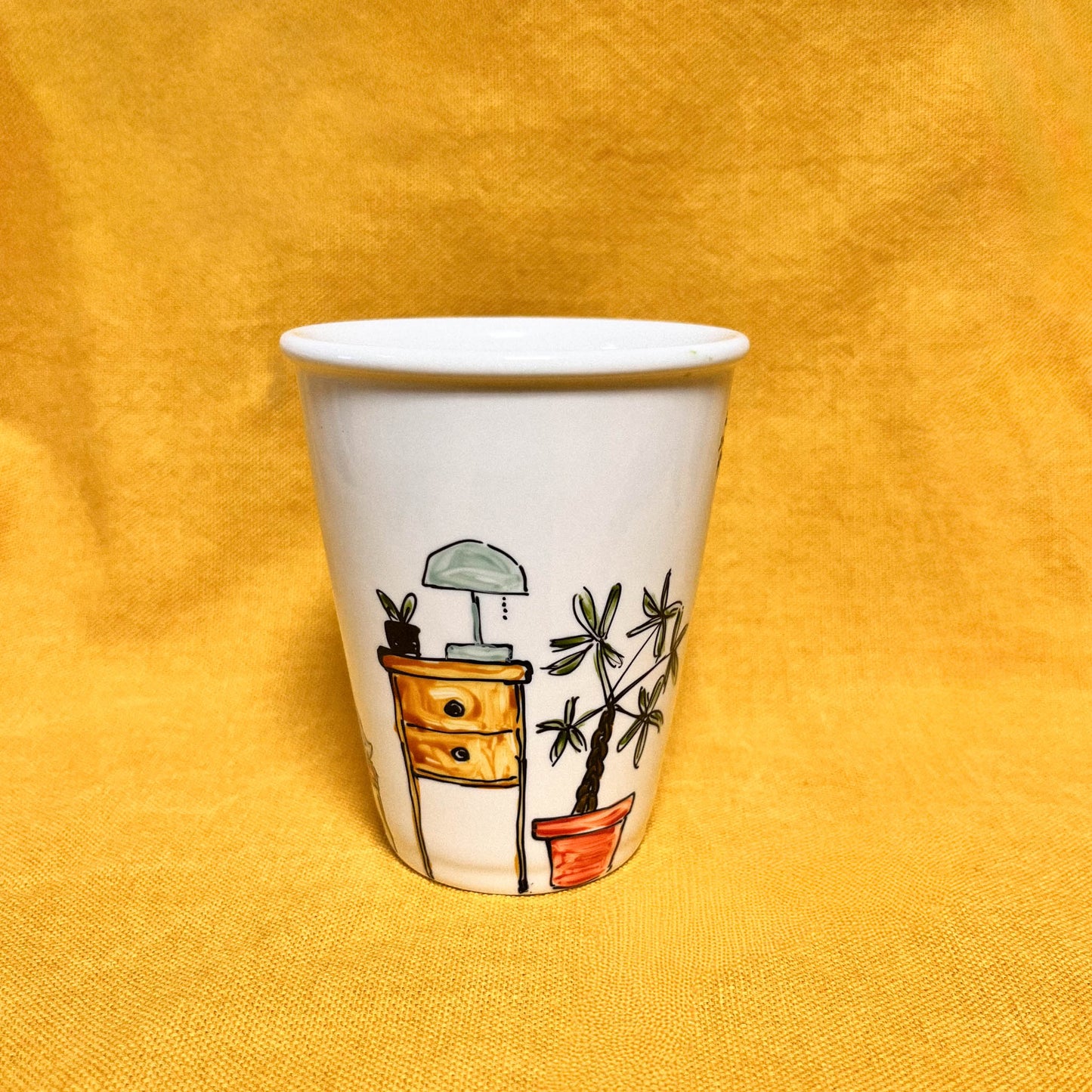 Tasse peinte à la main – Une dose de cosy