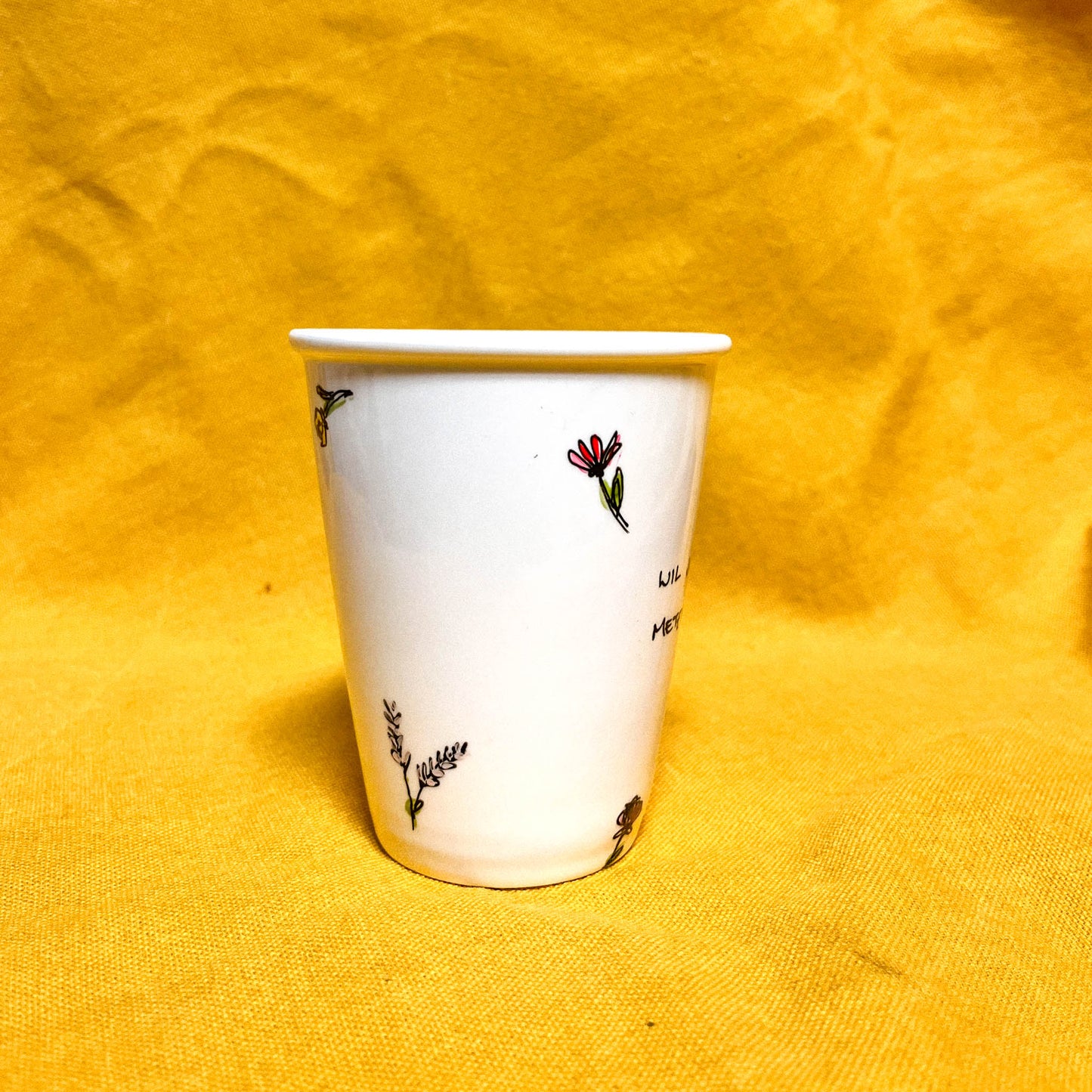 Tasse peinte à la main – Veux-tu être ma marraine ?