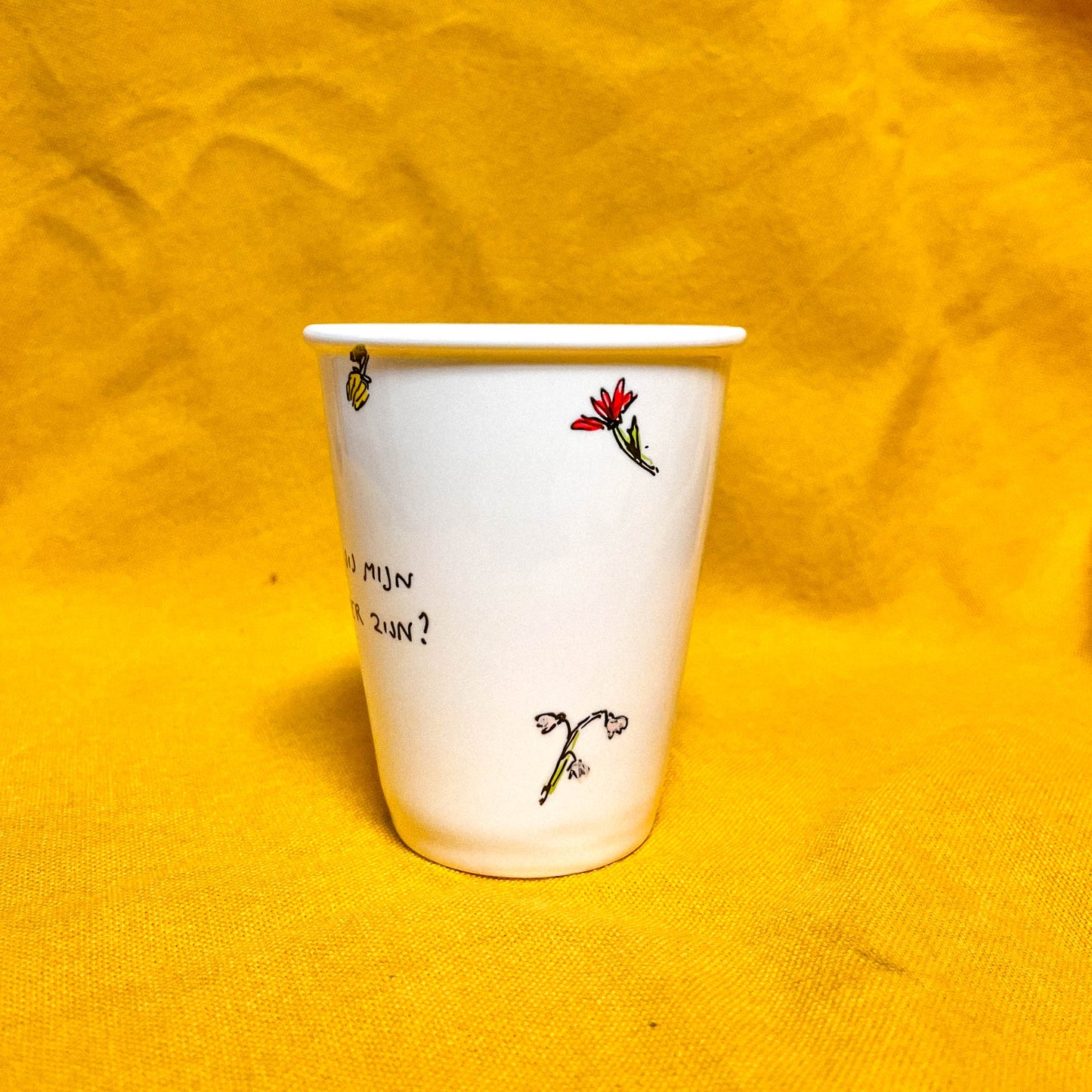 Tasse peinte à la main – Veux-tu être ma marraine ?